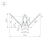 Профиль DECORE-S6-EXT-V-COMFORT-2000 ANOD внешний (Arlight, Алюминий) - Профиль DECORE-S6-EXT-V-COMFORT-2000 ANOD внешний (Arlight, Алюминий)