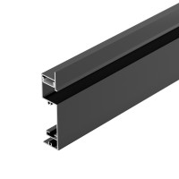  - Профиль PLINTUS-H73-F-2000 BLACK (Arlight, Алюминий)