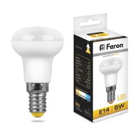  - Лампа светодиодная Feron E14 5W 2700K Груша Матовая LB-439 25516