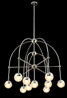  - Подвесная люстра Crystal Lux Truena SP-PL6+3+1 Nickel