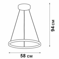  - Подвесной светодиодный светильник Vitaluce V04601-03/1S