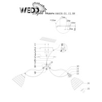  - Потолочная люстра Wedo Light Livorno 66659.01.15.08