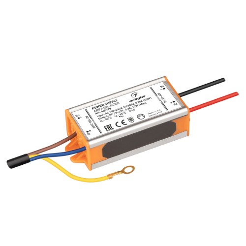 Блок питания ARPJ-SN-42300 (12W, 23-42V, 300mA) (Arlight, IP65 Металл, 3 года) 