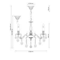  - Подвесная люстра Lucia Tucci Firenze 141.5 Antique
