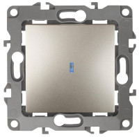  - Выключатель одноклавишный с подсветкой ЭРА 12 10AX 250V 12-1102-04 Б0014636