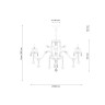 Подвесная люстра Lucia Tucci Ashanti 1250.10 Blu - Подвесная люстра Lucia Tucci Ashanti 1250.10 Blu