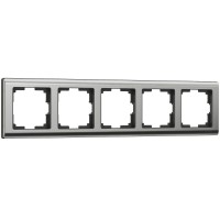 Рамка Werkel Metallic на 5 постов глянцевый никель WL02-Frame-05 4690389059322