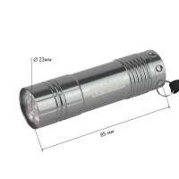  - Ручной светодиодный фонарь ЭРА Трофи от батареек 85х23 60 лм TM9-box12 Б0004986