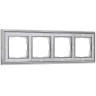 Рамка на 4 поста хром/белый Werkel W0041431 4690389159459 - Рамка на 4 поста хром/белый Werkel W0041431 4690389159459