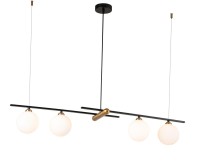  - Подвесная люстра Indigo Opaco 11015/4P Black V000153