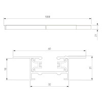  - Шинопровод однофазные встраиваемый Elektrostandard Track Rail BK Recessed 85082/00 4690389178528