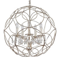  - Подвесная люстра Crystal Lux Aria SP5 Silver