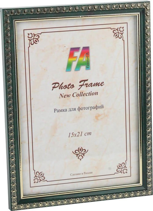 Фоторамка FA пластик Камея малахит 10x15 (50/900) Б0020976 