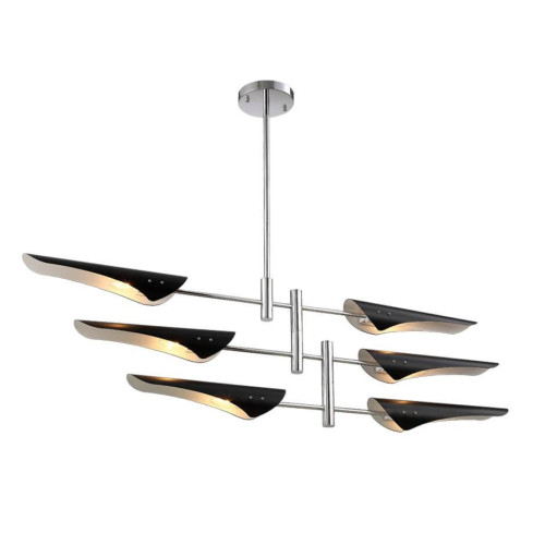 Подвесная люстра Crystal Lux Rafael SP6 Chrome 