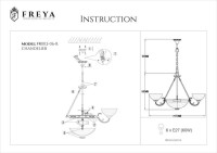  - Подвесной светильник Freya FR2012-PL-06-BZ