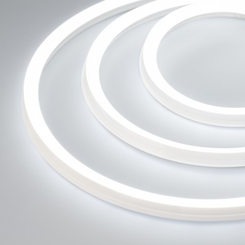 Гибкий неон ARL-MOONLIGHT-1515-3D 24V White (Arlight, 6.8 Вт/м, IP67) Гибкая герметичная лента (неон серии MOONLIGHT), сечение 15×15 мм. Светодиоды SMD 2835 168 шт/м. Цвет свечения БЕЛЫЙ (6000 К), индекс цветопередачи CRI>80, световой поток 510 лм/м, угол излучения 115°. Мощность 6.8 Вт/м, питание 24 В. Класс пылевлагозащиты IP67. Размеры 5000×15×15 мм. Мин. отрезок 41.67 мм. Изгиб в любую сторону, минимальный радиус изгиба 60 мм. Катушка 5 м. Цена за 1 м. Гарантия 3 года. Заменяется на 038788.