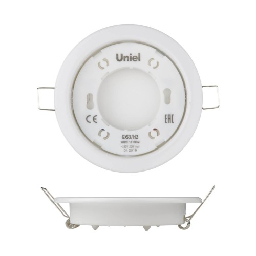 Встраиваемый светильник Uniel GX53/H2 White 10 Prom UL-00005051 