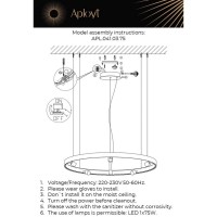  - Подвесной светодиодный светильник Aployt Jolanta APL.041.03.75