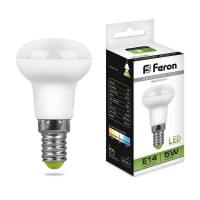  - Лампа светодиодная Feron E14 5W 4000K Груша Матовая LB-439 25517