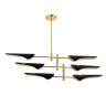 Подвесная люстра Crystal Lux Rafael SP6 Gold - Подвесная люстра Crystal Lux Rafael SP6 Gold