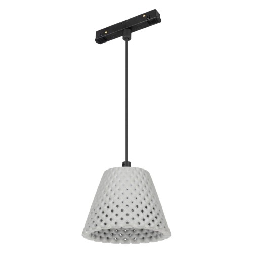 Светильник MAG-ORIENT-OLLAS-HANG-5W Warm3000 (BK-GR, 80 deg, 48V) (Arlight, IP20 Металл, 3 года) Светильник для магнитных треков MAG-ORIENT шириной 26 мм. Мощность 5 Вт, св. поток 120 лм, Теплый 3000 K, CRI>90, угол 80°, напряжение питания 48 В. Серый фигурный корпус из композитного материала на основе гипса , степень защиты IP20. Размер светоизлучающего модуля: 135*100 мм. Длина подвеса 1500мм. Монтаж на трек MAG-ORIENT.