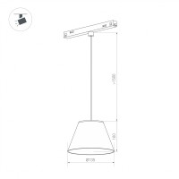  - Светильник MAG-ORIENT-OLLAS-HANG-5W Warm3000 (BK-GR, 80 deg, 48V) (Arlight, IP20 Металл, 3 года)