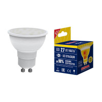 - Лампа светодиодная GU10 10W 3000K матовая LED-JCDR-10W/WW/GU10/NR UL-00003842