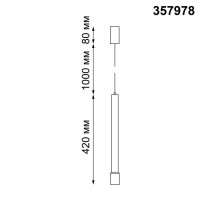 - Подвесной светодиодный светильник Novotech Eddy 357978