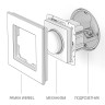 Диммер Werkel серебряный рифленый WL09-DM600 4690389085031 - Диммер Werkel серебряный рифленый WL09-DM600 4690389085031