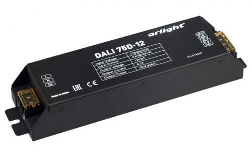 Диммер DALI 75D-12 (12V, 75W, 1 адрес) (Arlight, Металл) 