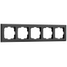 Рамка на 5 постов Werkel Stark черный W0051808 4690389161957 - Рамка на 5 постов Werkel Stark черный W0051808 4690389161957