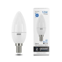  - Лампа светодиодная Gauss E14 12W 6500K матовая 33132