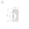 Силиконовый профиль WPH-FLEX-0613-SIDE-S8-5m WHITE (Arlight, Силикон) - Силиконовый профиль WPH-FLEX-0613-SIDE-S8-5m WHITE (Arlight, Силикон)