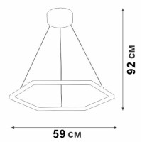  - Подвесной светодиодный светильник Vitaluce V04605-03/1S