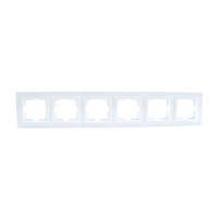  - Рамка 6-постовая Mono Electric Despina жемчуг 102-250000-166
