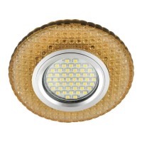  - Встраиваемый светильник Fametto Luciole DLS-L135 Gu5.3 Glassy/Gold
