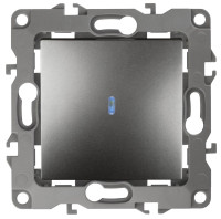  - Выключатель одноклавишный с подсветкой ЭРА 12 10AX 250V 12-1102-12 Б0019280