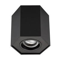  - Потолочный светильник Zumaline Polygon cl r 20077-BK