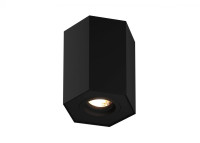 - Потолочный светильник Zumaline Polygon cl r 20077-BK