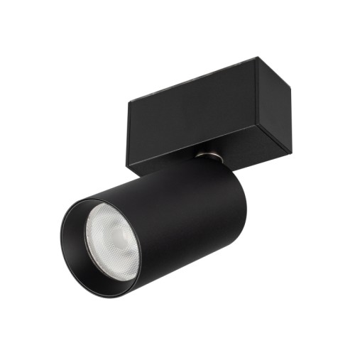 Светильник MAG-SPOT-ROTATE-45-R50-7W Day4000 (BK, 24 deg, 24V) (Arlight, IP20 Металл, 3 года) Светильник поворотный для магнитных треков шириной 45мм, 7Вт. Цвет свечения ДНЕВНОЙ 4000K, световой поток 517лм, угол 24°, CRI>90. Корпус прямоугольный, металл, цвет черный, IP20. Размеры LxWxH 84x35x140мм. Входное напряжение DC24V, мощность 7Вт. Драйвер DС24V/AC230V поставляется отдельно. Диммируется только с 026407(1), 027633.