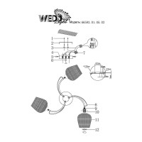  - Потолочная люстра Wedo Light Shajena 66593.01.05.03