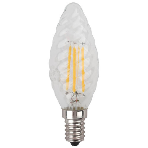 Лампа светодиодная филаментная ЭРА E14 5W 4000K прозрачная F-LED BTW-5W-840-E14 Б0027936 