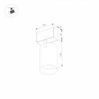  - Светильник MAG-SPOT-25-R120-12W Warm3000 (BK, 30 deg, 24V, DALI) (Arlight, IP20 Металл, 5 лет)