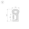 Силиконовый профиль WPH-FLEX-0817-SIDE-S8-5m WHITE (Arlight, Силикон) - Силиконовый профиль WPH-FLEX-0817-SIDE-S8-5m WHITE (Arlight, Силикон)
