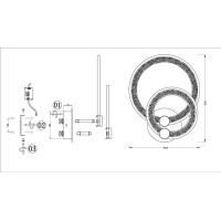  - Бра Seven Fires Ланчано SF7023/2W-WT