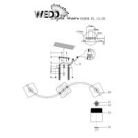  - Потолочная люстра Wedo Light Алид 65999.01.13.03