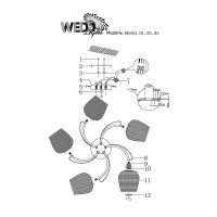  - Потолочная люстра Wedo Light Shajena 66593.01.05.05