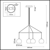  - Подвесная люстра Lumion Neruni 3635/6