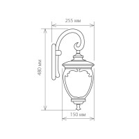  - Уличный настенный светильник Elektrostandard Andromeda D (GLYF-8024D) 4690389042676
