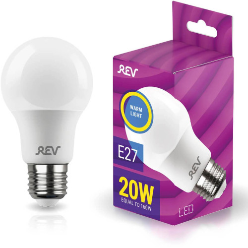 Лампа светодиодная REV A60 E27 20W теплый свет груша 32404 1 